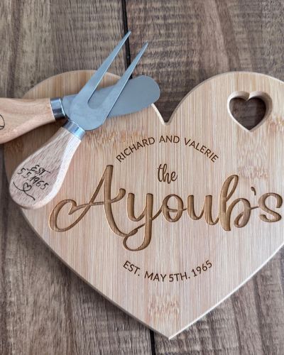 Heart Shaped Cutting Board / Charcuterie Board