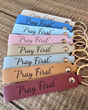 Long Keychain Leatherette