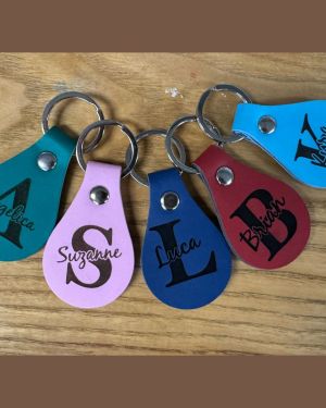 Teardrop Keychain Leatherette