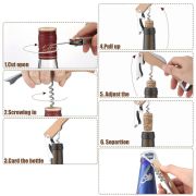 Corkscrew Wine Bottle Opener Beechwood